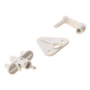 Marine Pontoon Boat Gray Gate Latch Fits 1" 1-1/8" and 1-1/4" Square Tubing