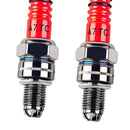 Pack of 2 Spark Plug A7TC A7TJC 3 Electrode for GY6 50cc-125cc Moped Scooter ATV Quads