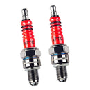 Pack of 2 Spark Plug A7TC A7TJC 3 Electrode for GY6 50cc-125cc Moped Scooter ATV Quads