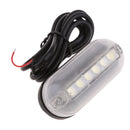 12V Waterproof White Underwater 6 LED Lights for Boat Yacht Surface Mount