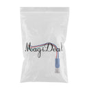 19mm 12V 5A Power Symbol Angel Eye Halo Car Blue LED Light Metal Push Button Toggle Switch Socket Plug Wire