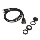 1M (3ft) USB 2.0 & HDMI Male to USB 2.0 & HDMI Female Extension Dash Panel Flush Mount Cable for Car Truck Boat Motorcycle