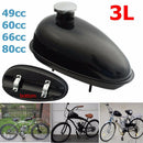 3L Motorized Bicycle Fuel Gas Tank with Cap for 80CC 60CC 66CC 49CC
