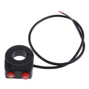 Scooter 7/8" Handlebar Switches Headlight Start Switch 2 Buttons Waterproof