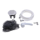 Boat Marine Transom Shower W/ Nylon Hose & White Plastic Sprayer Kit