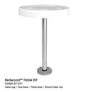 27'' Aluminum Alloy Marine Boat RV Detachable Table Leg Support TL5000-S-27