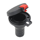 Black Nylon 38mm 1 1/2" Fuel Gas Deck Filler Flush Mount for Boat Yachts