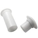 Plastic Covered Thru-Hull Bilge Pump Hose Fitting For Boats White