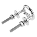 Stainless Steel Transom Mount Tow Eye 2-1/2" Ring Hitch Hook Water Ski Boat