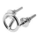 Stainless Steel Transom Mount Tow Eye 2-1/2" Ring Hitch Hook Water Ski Boat