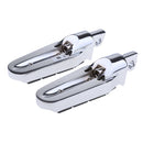 Front Tombstone Foot Peg Footrests For Harley Touring Electra Glide Chrome