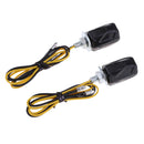 2pcs Universal LED Black Micro Mini Tiny Small Indicators Turn Signals Motorcycle MotorBike for Yamaha