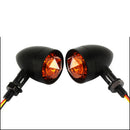 Pair 12V Universal Motorcycle LED Light Aluminum Turn Signals Indicator Lamps