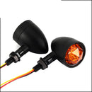 Pair 12V Universal Motorcycle LED Light Aluminum Turn Signals Indicator Lamps