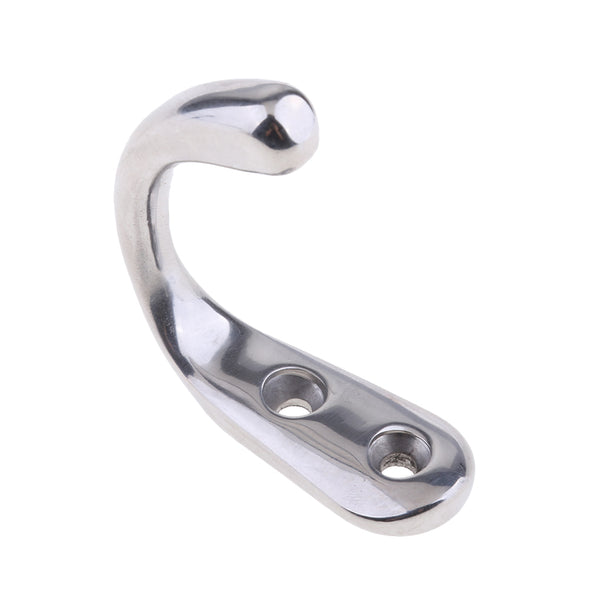 1 Piece Silver Polished Boat Hook Holder Bracket Yacht Buoy Pothook Hanger