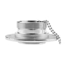 New 50mm Stainless Steel Boat Marine Gas Deck Fill Filler with Large Cap