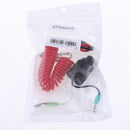 Universal Boat Engine Motor Push Button Kill Stop Switch and Lanyard Set Kit