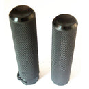2pcs Black 1'' Motorbike Antiskid Handlebar Grips Fit Harley Glide 883 1200 X 48