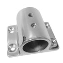 Stainless Steel Boat Hand Rail Fitting 7/8" 22mm Rectangle Base Hardware