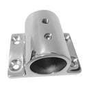 Stainless Steel Boat Hand Rail Fitting 7/8" 22mm Rectangle Base Hardware