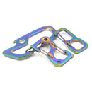 420 Stainless Steel Carabiner Spring Snap Hook Keychain for Camping Hiking