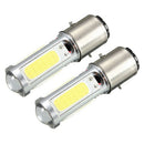 2X BA20D H6 4 COB LED Motorcycle Bike Moped Scooter ATV Headlight Bulb White