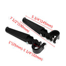 Pair Aluminum Motorcycle Rear Passenger Footrest Foot Pegs Bracket for Harley
