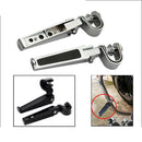 Pair Aluminum Motorcycle Rear Passenger Footrest Foot Pegs Bracket for Harley