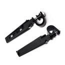 Pair Aluminum Motorcycle Rear Passenger Footrest Foot Pegs Bracket for Harley
