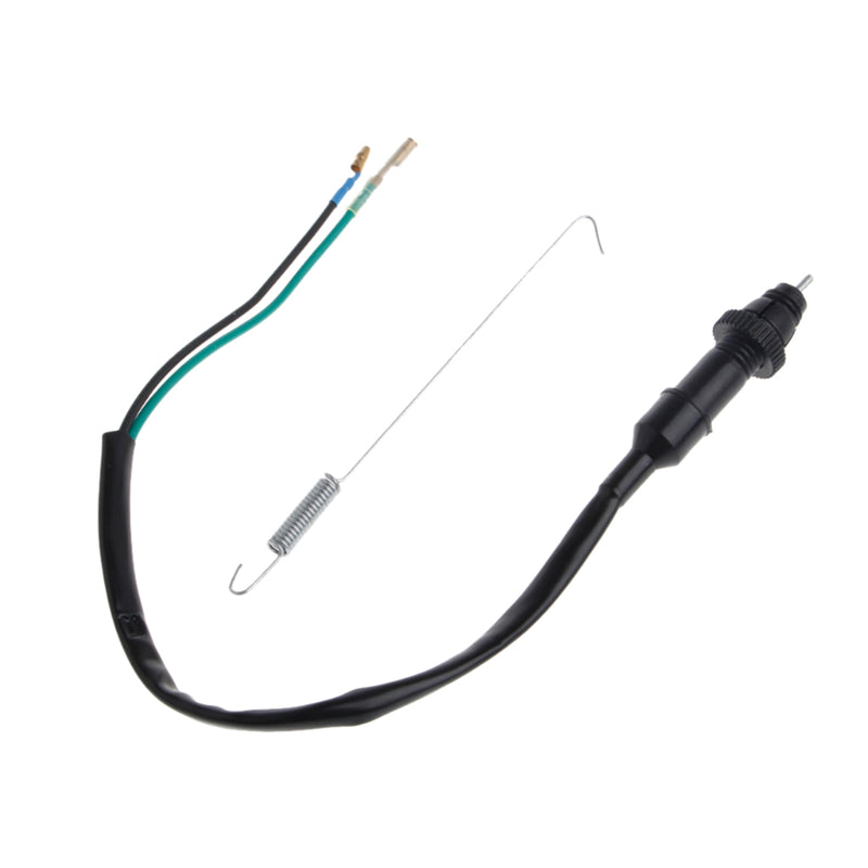 1 Set Black Motorbike Brake Light Switch Wire and Spring for Dirt Bike ATV
