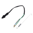 1 Set Black Motorbike Brake Light Switch Wire and Spring for Dirt Bike ATV