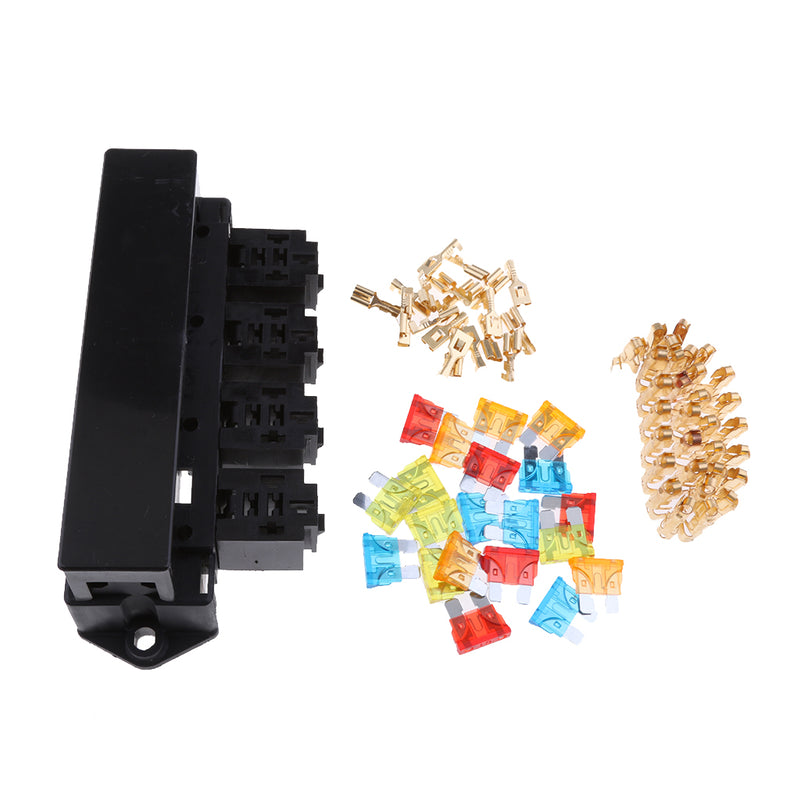 1 Set Boat Yacht Auto 15 Way Terminal Fuse Relay Box Holders Kit Insurance
