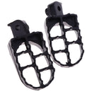 2 Pieces Motorcycle Footrest Foot Pegs Foot Pedals for Yamaha TTR90 TTR90E