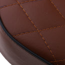 Light Brown Saddle Cafe Racer Rhombus Vintage Seat Cushion for Honda CG125