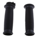 7/8'' 22mm Motorbike Handlebar Throttle Hand Grips Vintage Cafe Racer Black