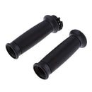 7/8'' 22mm Motorbike Handlebar Throttle Hand Grips Vintage Cafe Racer Black