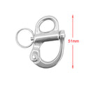 316 Stainless Steel Snap Shackle with Small Swivel Bail Marine Boat Hardware