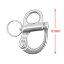 316 Stainless Steel Snap Shackle with Small Swivel Bail Marine Boat Hardware