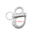 316 Stainless Steel Snap Shackle with Small Swivel Bail Marine Boat Hardware