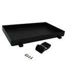 1 Piece Black Boat Battery Tray Holder Fits 24 Series with Stainless Steel Buckle Strap