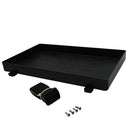 1 Piece Black Boat Battery Tray Holder Fits 24 Series with Stainless Steel Buckle Strap