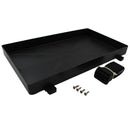 1 Piece Black Boat Battery Tray Holder Fits 24 Series with Stainless Steel Buckle Strap