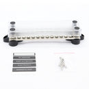 1Pc Bus-Bar Electrical Terminal Dual Junction Boxes M4 Stud Kits 12P