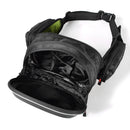 Motorcycle Black Nylon Oxford Sports Riding Racing Fanny Pack Waist Thigh Waterproof Bag for Men Cycling Workout Vacation Hiking