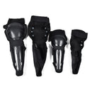 2 Pairs Motorcycle Motocross Bike Biker Elbow & Knee Pads Protective Gear