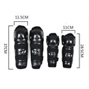 4 Pieces Motorcycle Motocross Bike Biker Elbow & Knee Pads Protective Gear