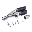 51MM 2'' Dual-Outlet Exhaust Muffler Pipe Silencer Slip on for Yamaha