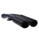 51MM 2'' Dual-Outlet Exhaust Muffler Pipe Silencer Slip on for Yamaha Black
