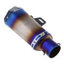 51mm Universal Motorcycle Modified Exhaust Muffler Pipe for Kawasaki Blue