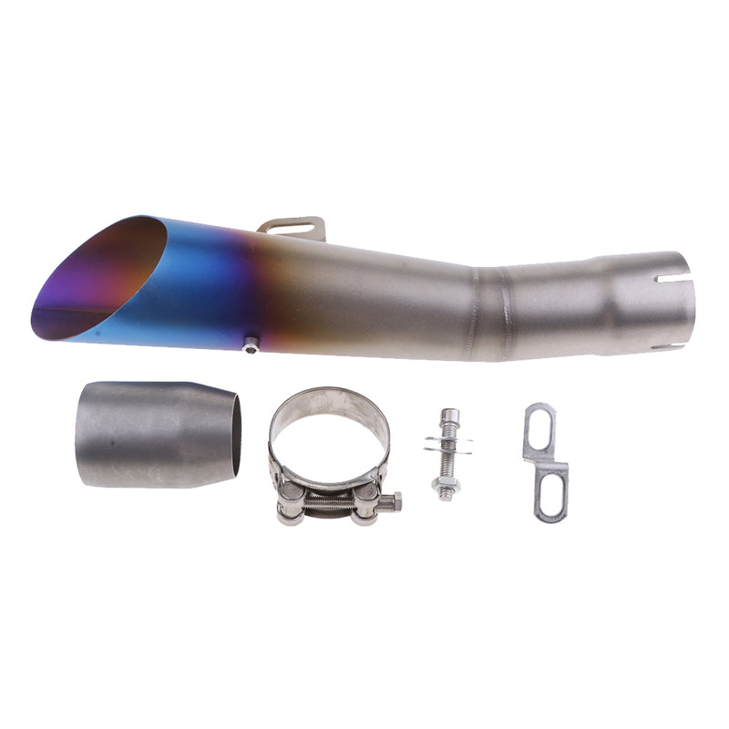 1 Set Motorbike Stainless Steel Exhaust Muffler Pipe Slip on for Yamaha YZF-R6